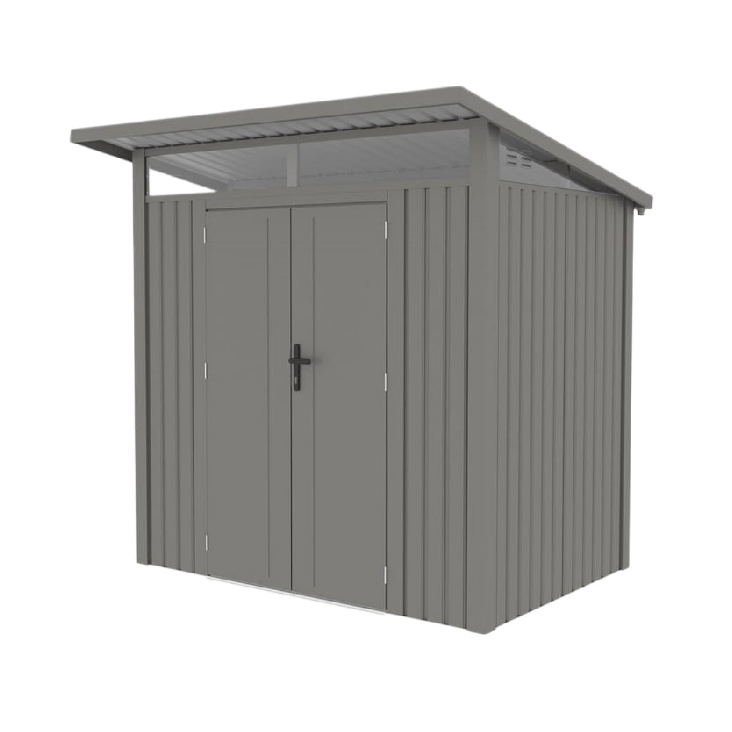 Garden Storage Shed for Outdoor Use in Metal - 120 x 80 x 180