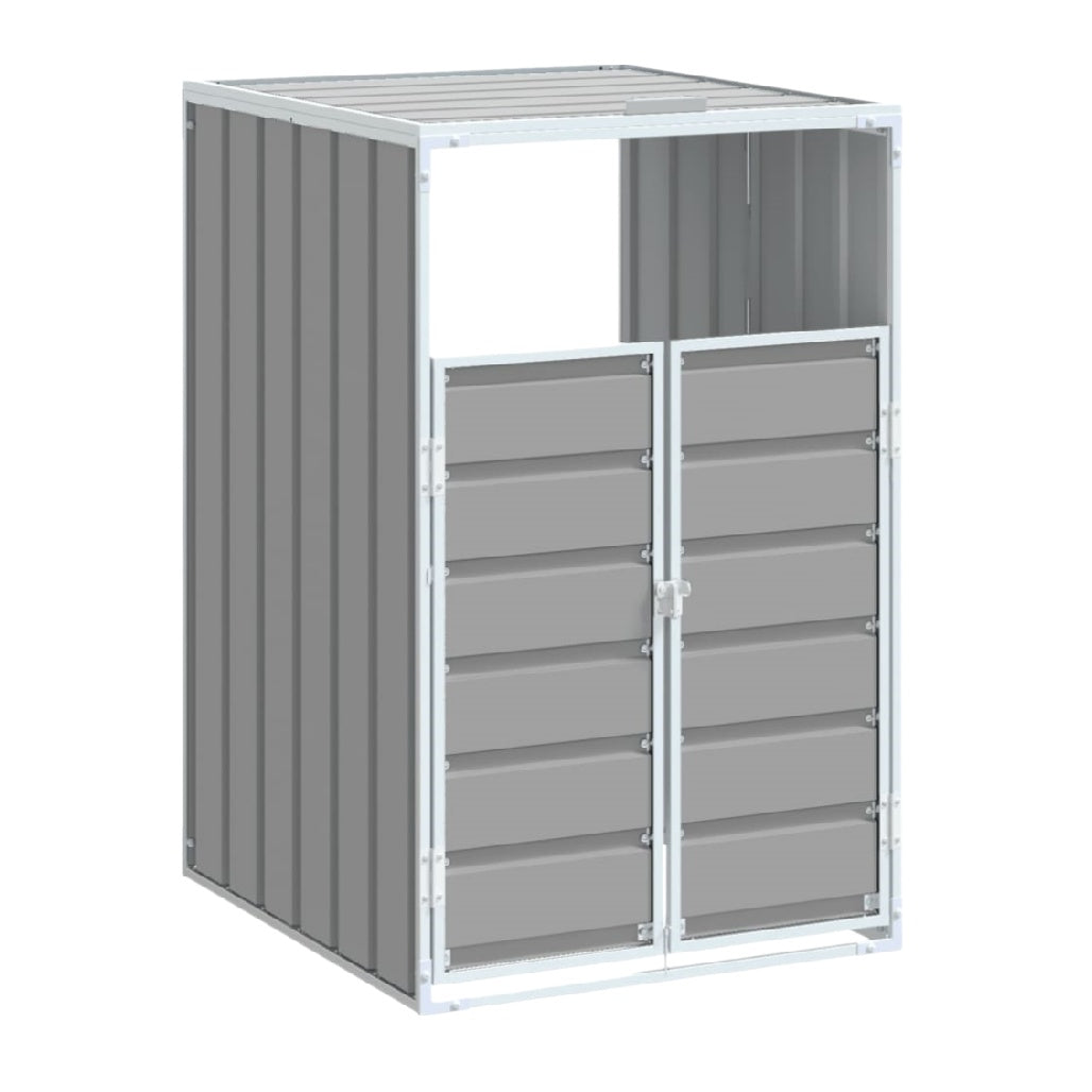 Garden Storage Shed with Double Doors for Outdoor Use - Metal - 90 x 80 x 120