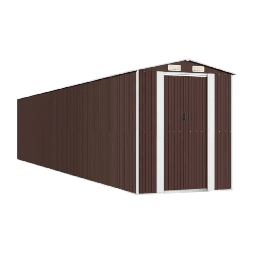 Metal Storage Shed for Outdoor Use in Steel - 200 x 100 x 150