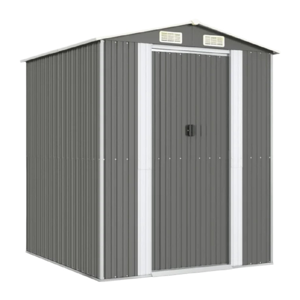 Metal Storage Shed for Garden Use - Galvanized Steel - 120 x 90 x 180